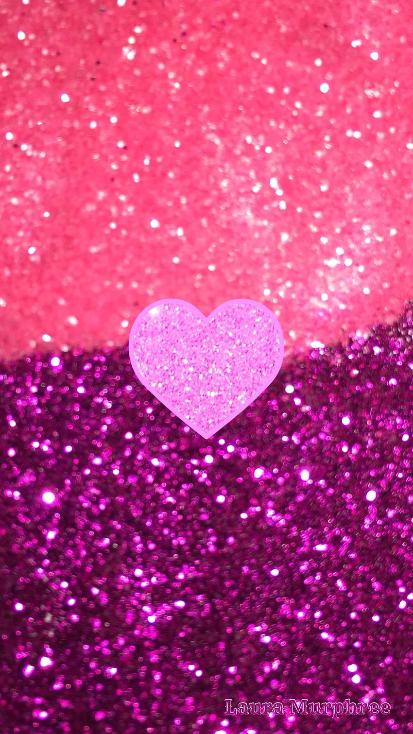 sparkling heart ,pink,glitter,heart,purple,violet, glitter heart HD phone wallpaper