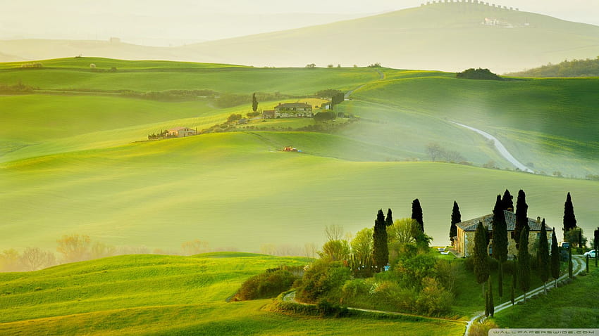 Tuscany spring [ ], landscape spring HD wallpaper