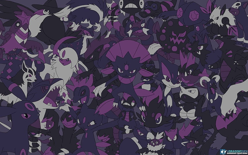 Dark Pokemon, pokemon minimalist black HD wallpaper