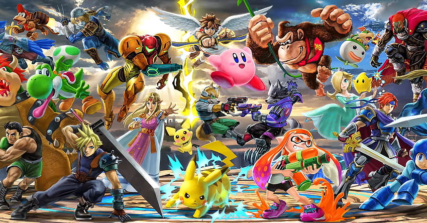 New Super Smash Bros Wallpaper Updated with Diddy Kong 1080p  r smashbros
