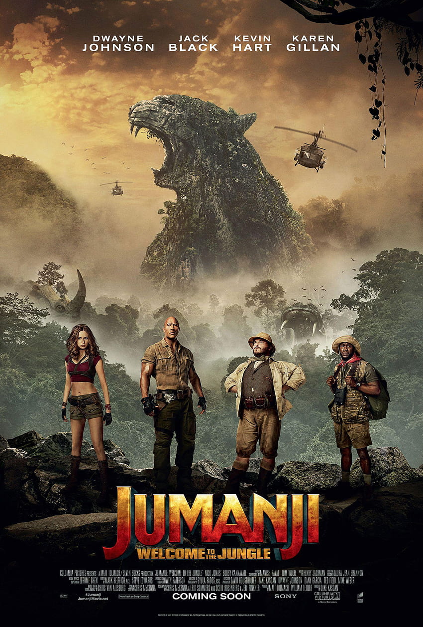 Jumanji: Welcome to the Jungle 2017 영화 포스터, jumanji welcome to the Jungle HD 전화 배경 화면