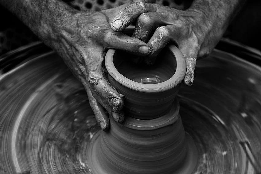 clay vase, pottery HD wallpaper