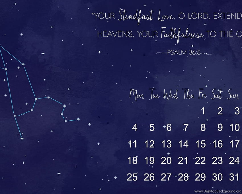August Backgrounds – Leo Constellation And Psalm 36:5 ... Backgrounds HD wallpaper