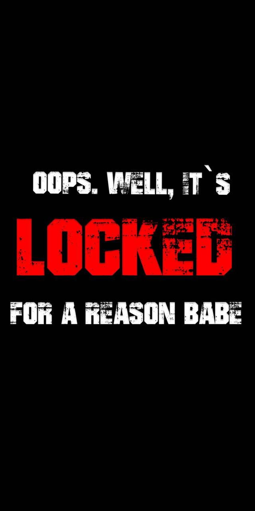 Locked by deadinthepool5, its locked for a reason HD phone wallpaper