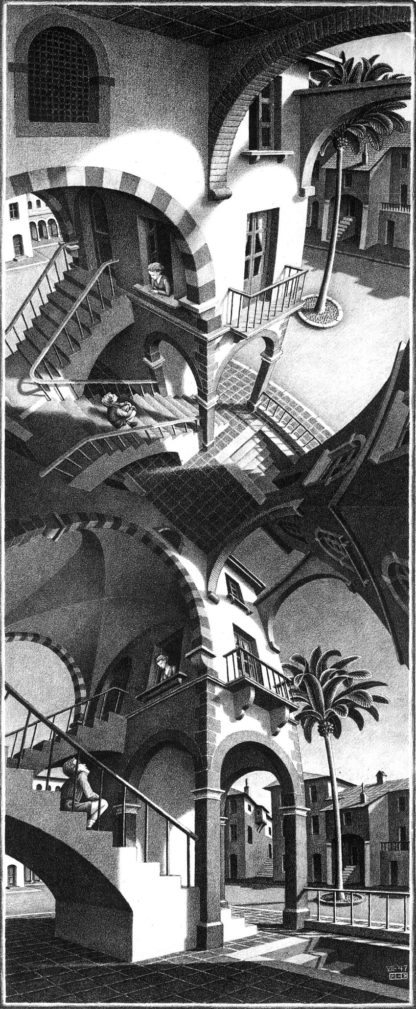 Top 20 dzieł Eschera Pełna, Maurits Cornelis Escher na Androida Tapeta na telefon HD