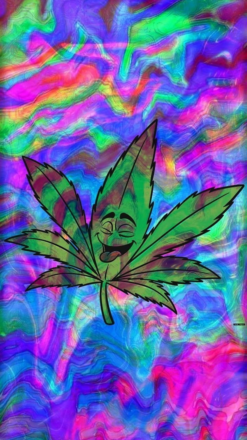 Trippy Weed posted by Ethan Mercado, weed aesthetic HD phone wallpaper