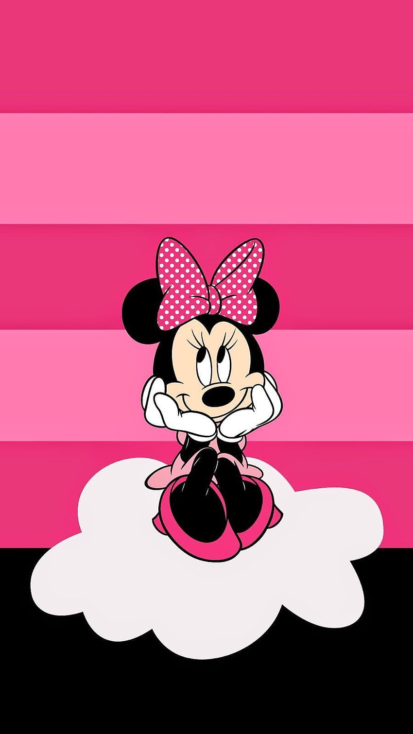 Rosa Mickey Mouse, minnie disney iphone fondo de pantalla del teléfono
