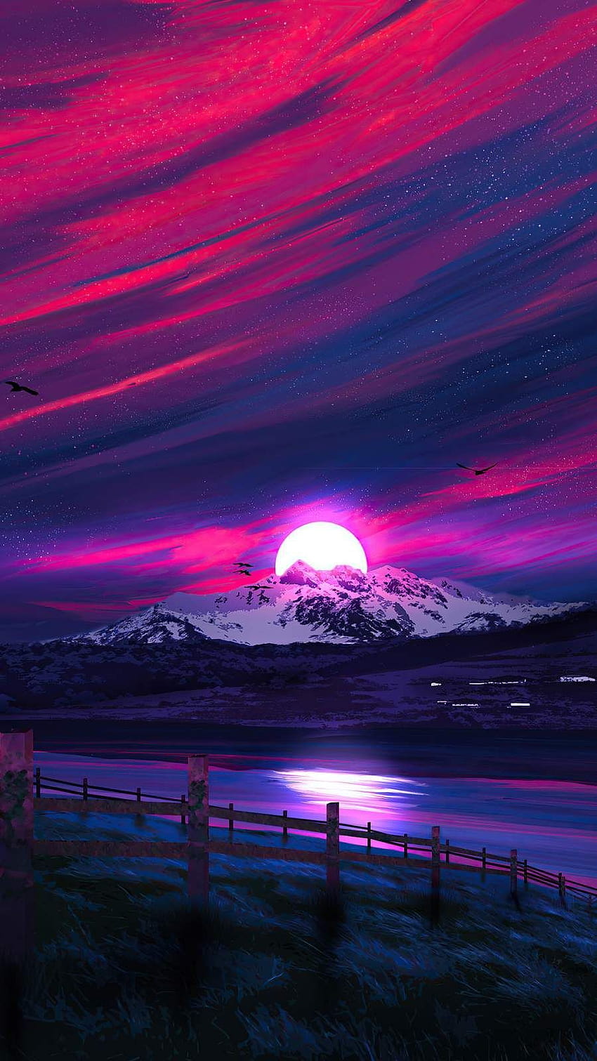 Landscape Sunrise, scenic iphone HD phone wallpaper
