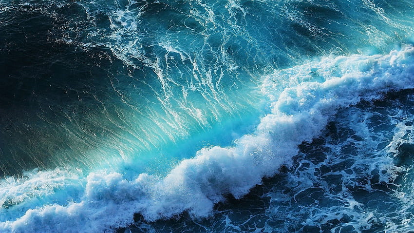 2560x1440 海の波、海の波 高画質の壁紙