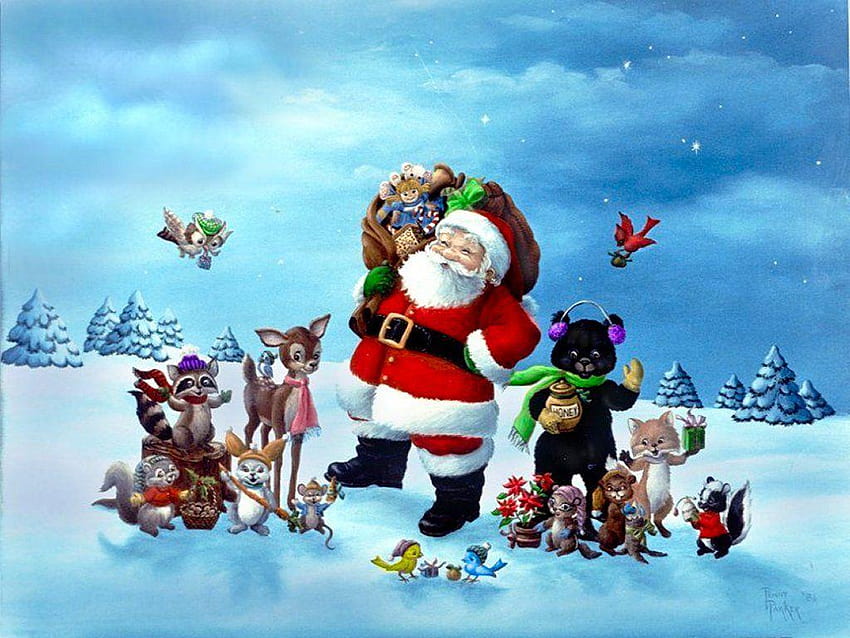 99 best cute Christmas, santa claus 2017 HD wallpaper