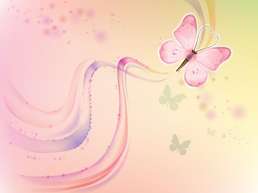7 arrière-plans de papillons mignons, joli papillon rose bébé Fond d'écran HD