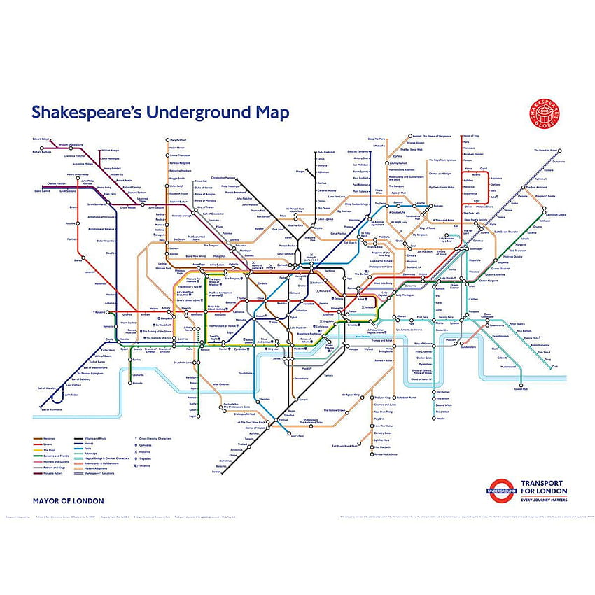 Shakespeare's 400th Anniversary Tube Map, london tube HD phone wallpaper