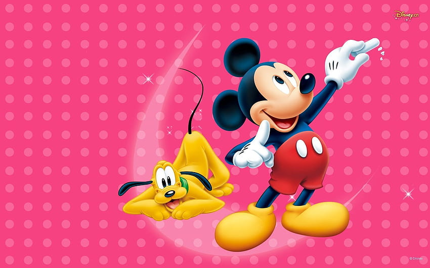 Çocuklar için büyük çizgi film Mickey Mouse boyama tasarımı 3d ..., mickey mouse çizgi filmi HD duvar kağıdı