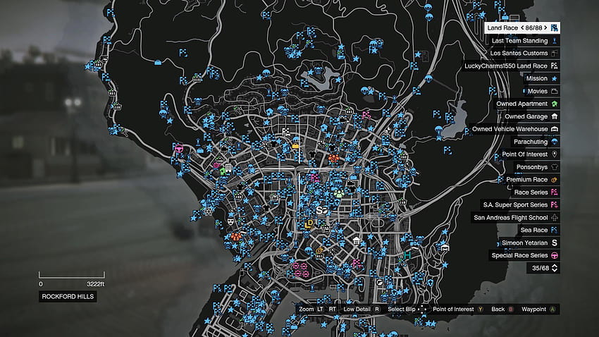 Czy ktoś wie jak wyłączyć niebieskie ikony na mapie? Naprawdę irytujące i nie mogę wymyślić, jak to zmienić.: gtaonline, gta v map Tapeta HD