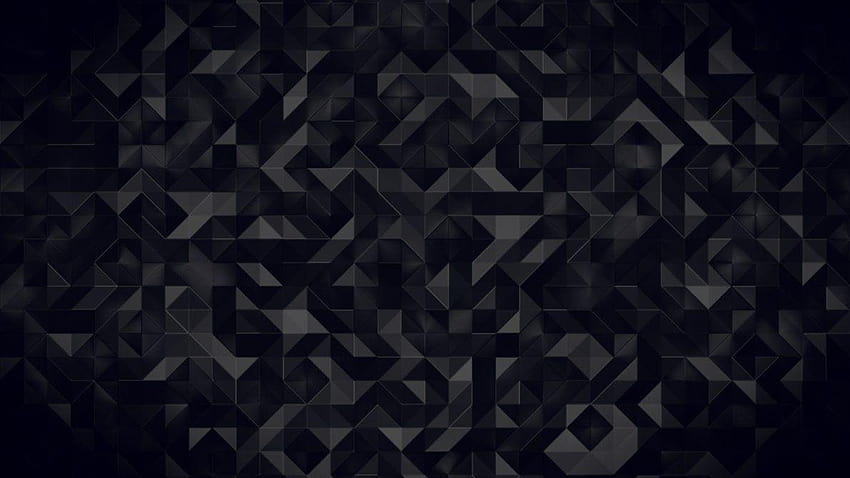 triangulações, preto papel de parede HD