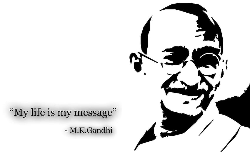 Mahatma Gandhi, não-violência papel de parede HD