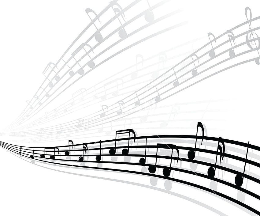 Vector Musical Backgrounds With Different Notes Royalty HD wallpaper