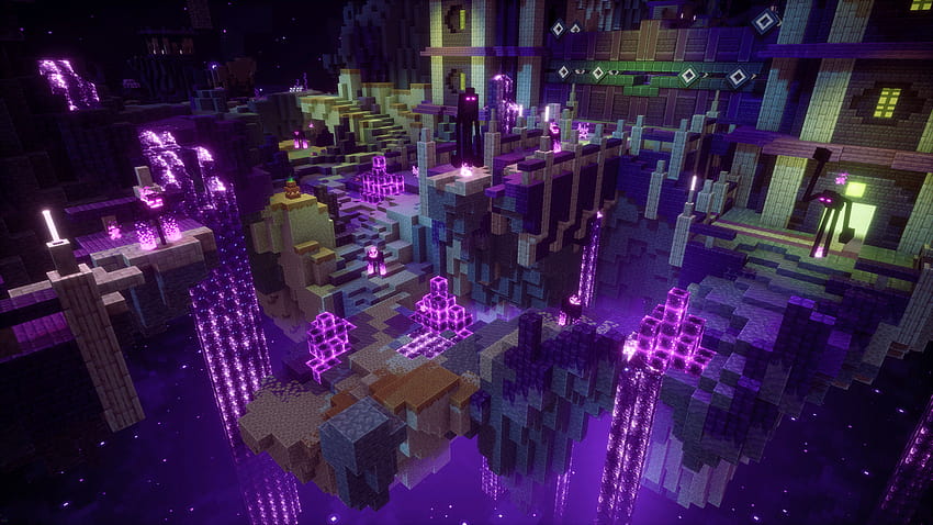 Minecraft End posted by Sarah Thompson HD wallpaper | Pxfuel