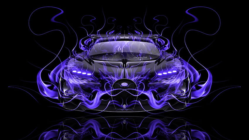 Bugatti, fire cool cars HD wallpaper