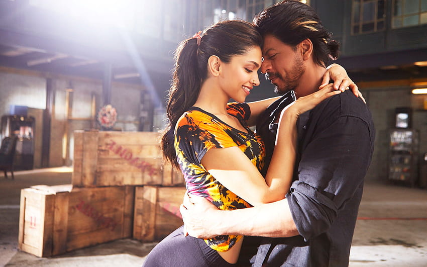 Shahrukh Khan и Deepika Padukone Романтично HD тапет