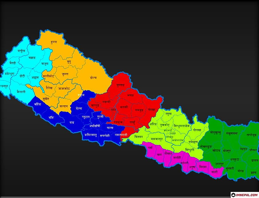 Mapa de Nepal, mapa de Nepal fondo de pantalla