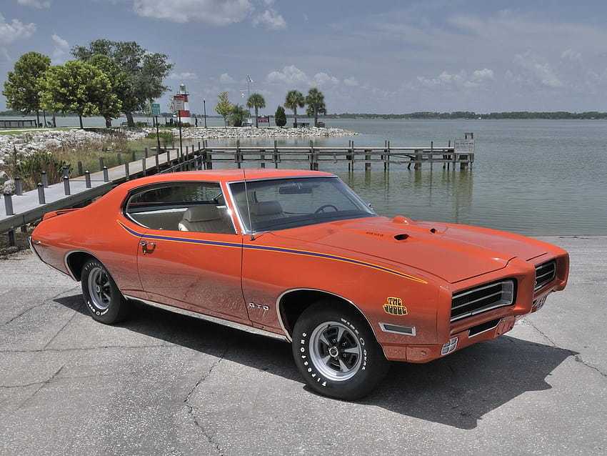 1969, Pontiac, Gto, Judge, Hardtop, Coupe, Muscle, Classic / and Mobile Backgrounds HD wallpaper