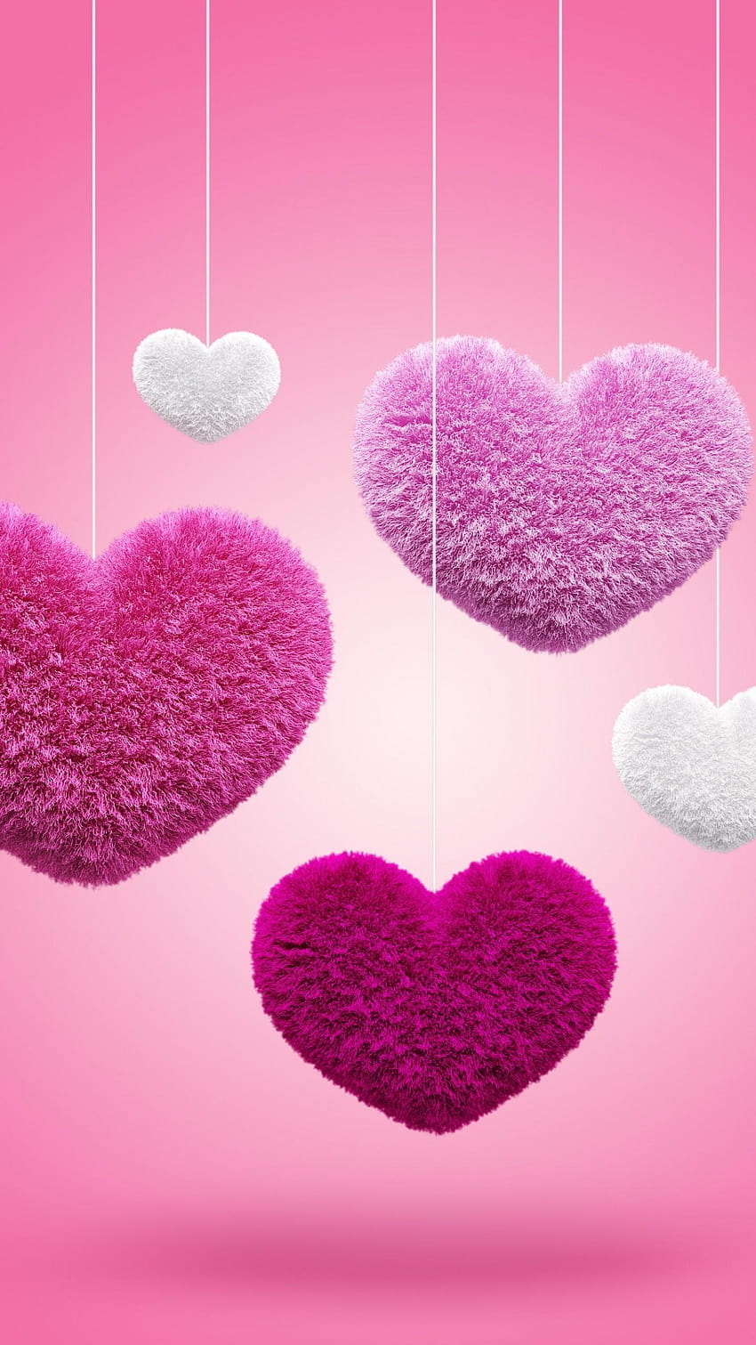 Pink For Mobile, heart phone HD phone wallpaper