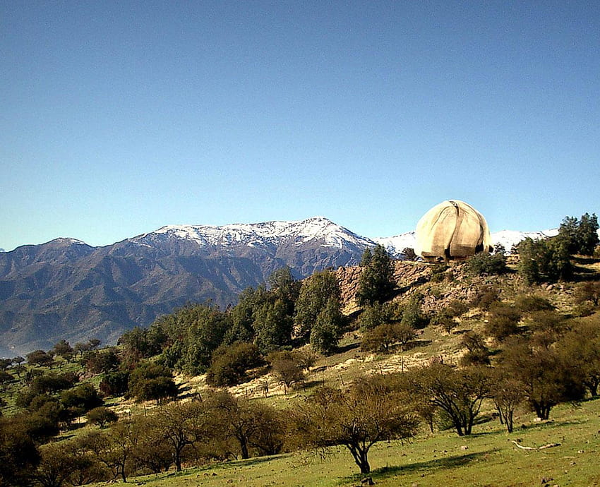 칠레 사원 디자인은 바하이가 있기도 전에 건축학적 찬사를 얻습니다. HD 월페이퍼