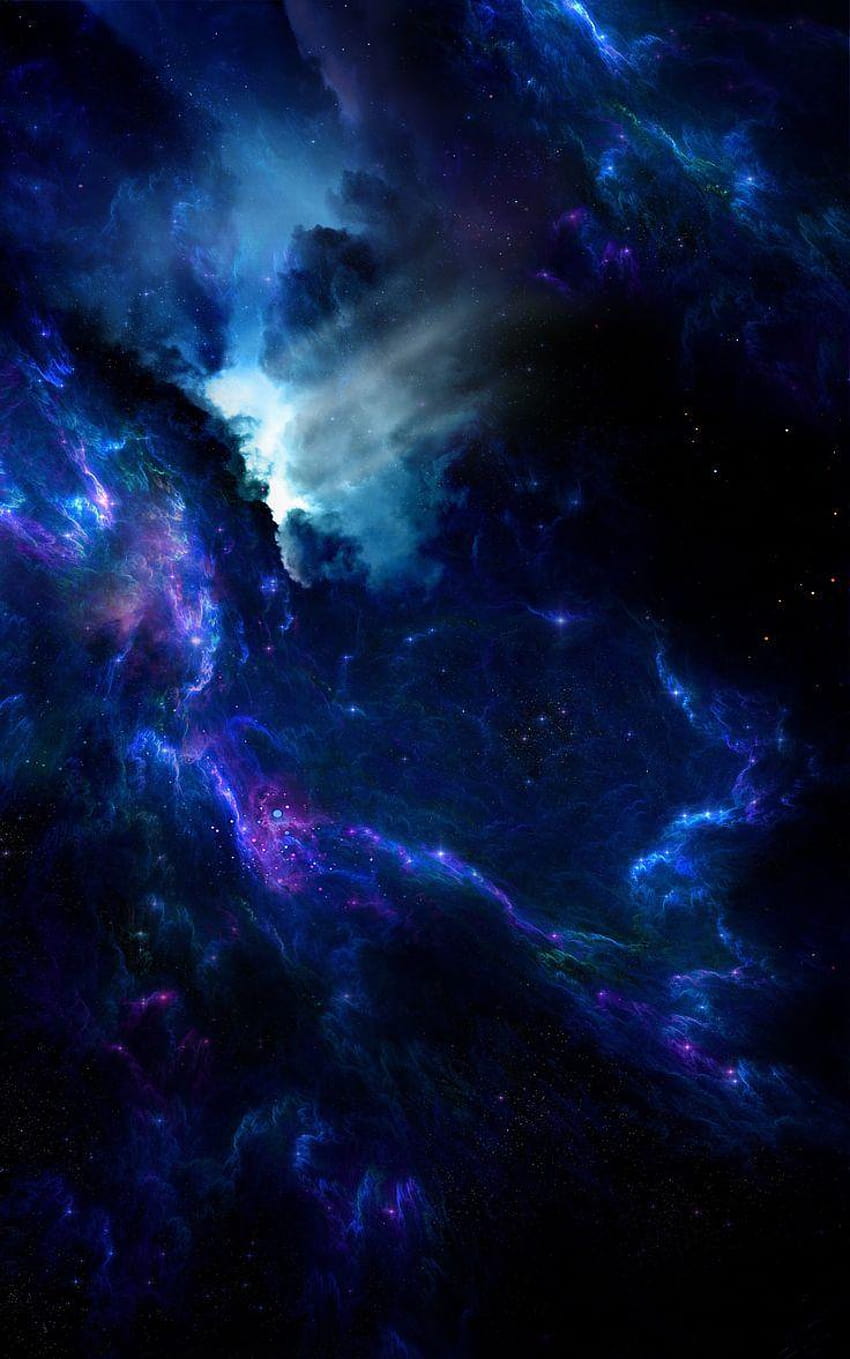 Najlepsze 2 pomysły na niebieską galaktykę Tapeta na telefon HD