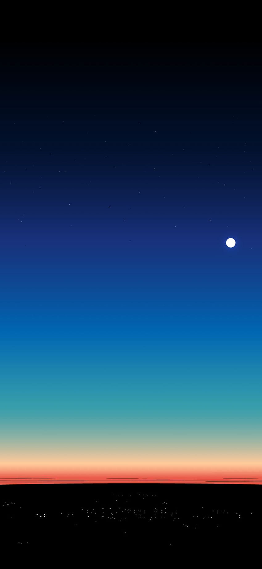 A Blue Sky And The Moon Simple Iphone , Teen, teen aesthetic HD phone wallpaper