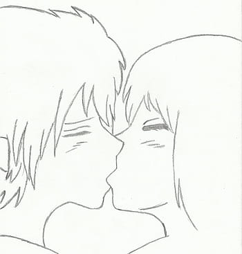 How To Draw A Valentines Couple Anime Kiss Step by Step Drawing Guide  by Dawn  DragoArt