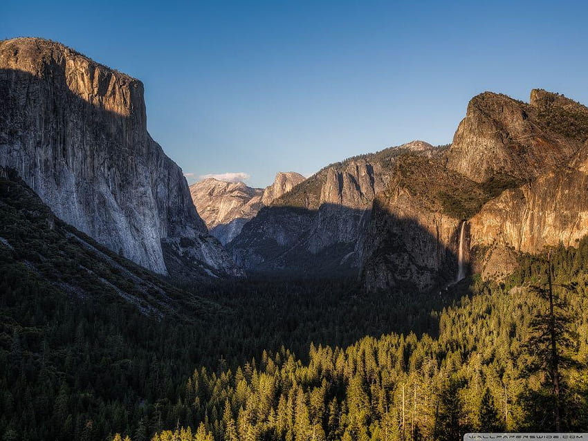 El Capitan, Half Dome, and Bridalveil Fall, from Tunnel View HD ...