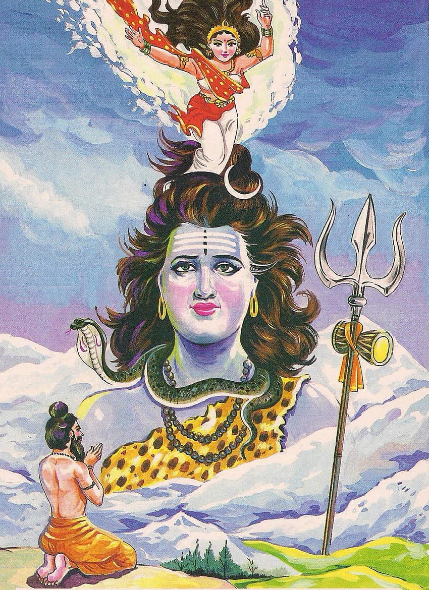 Selon la mythologie, c'est le Rishi Bhagirathi, qui a fait descendre Ganga du ciel sur la terre il y a des milliers d'années. Comme t…, mythologie hindoue Fond d'écran de téléphone HD