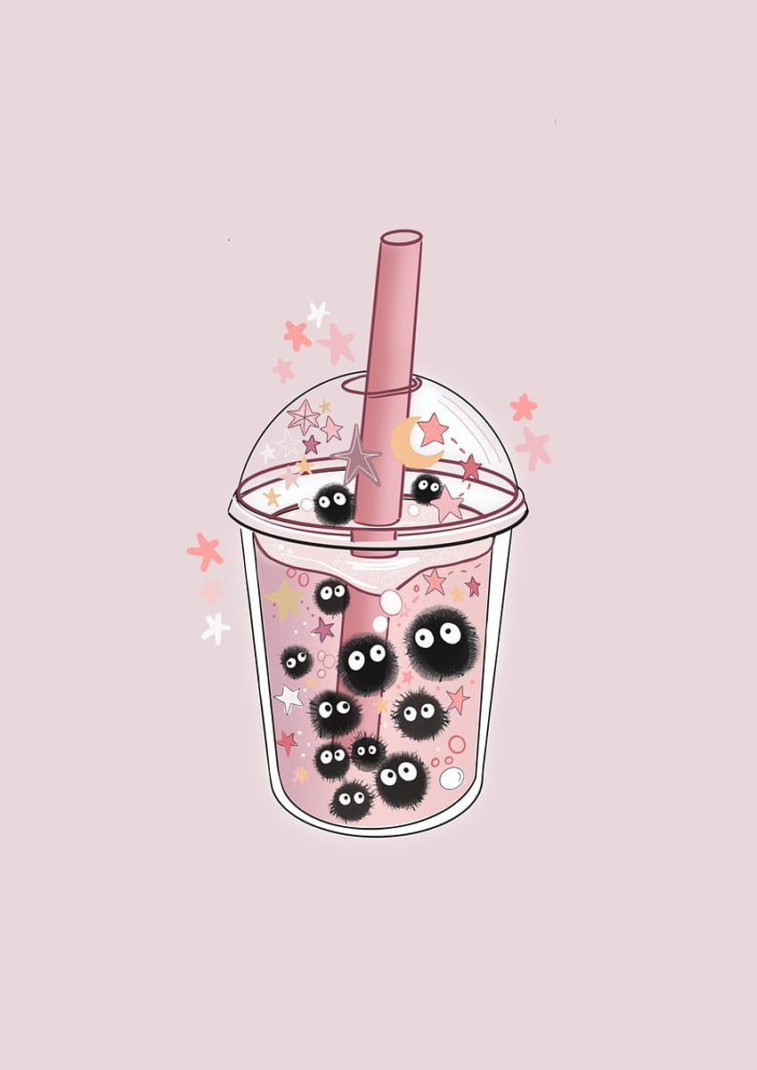 Bubble Tea on Dog, boba tea aesthetic HD phone wallpaper