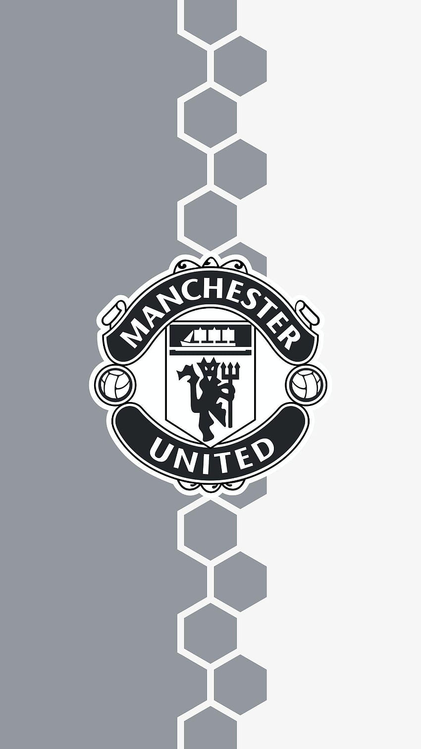 Manchester United iPhone, Manchester United preto Papel de parede de celular HD