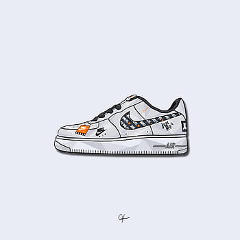 Cartoon off white shoes black HD wallpapers | Pxfuel