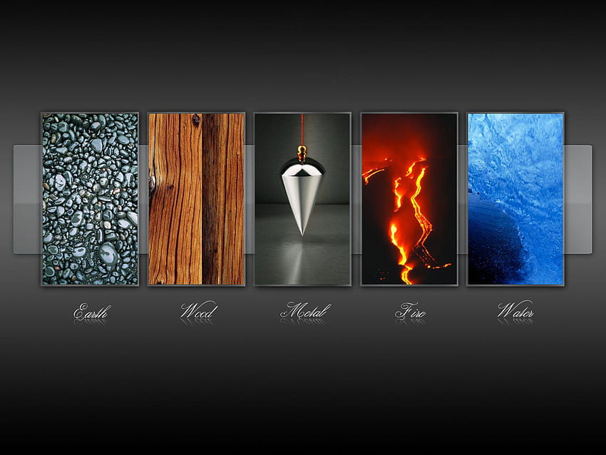 Earth Elemental Elements Fire Metal Water Wood HD wallpaper