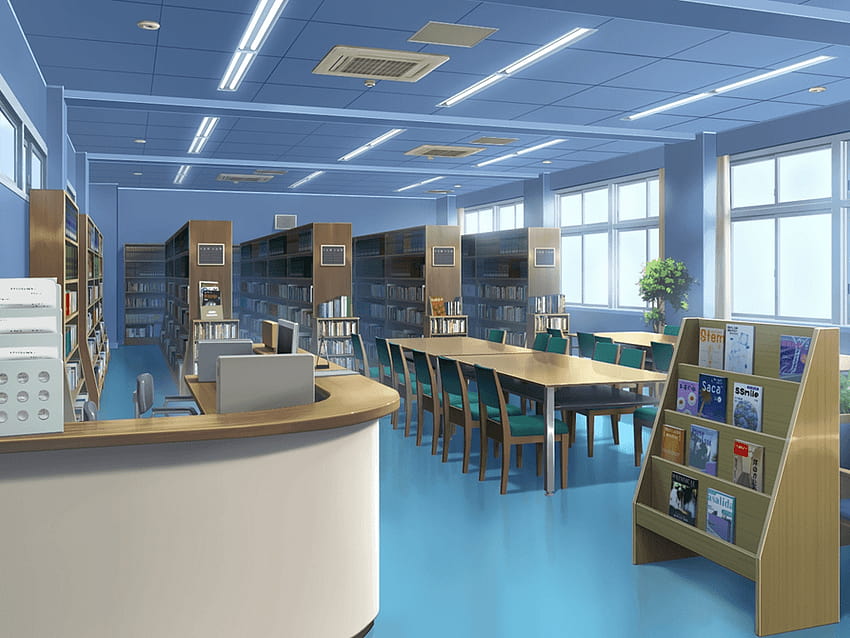 Anime Library HD wallpaper  Pxfuel
