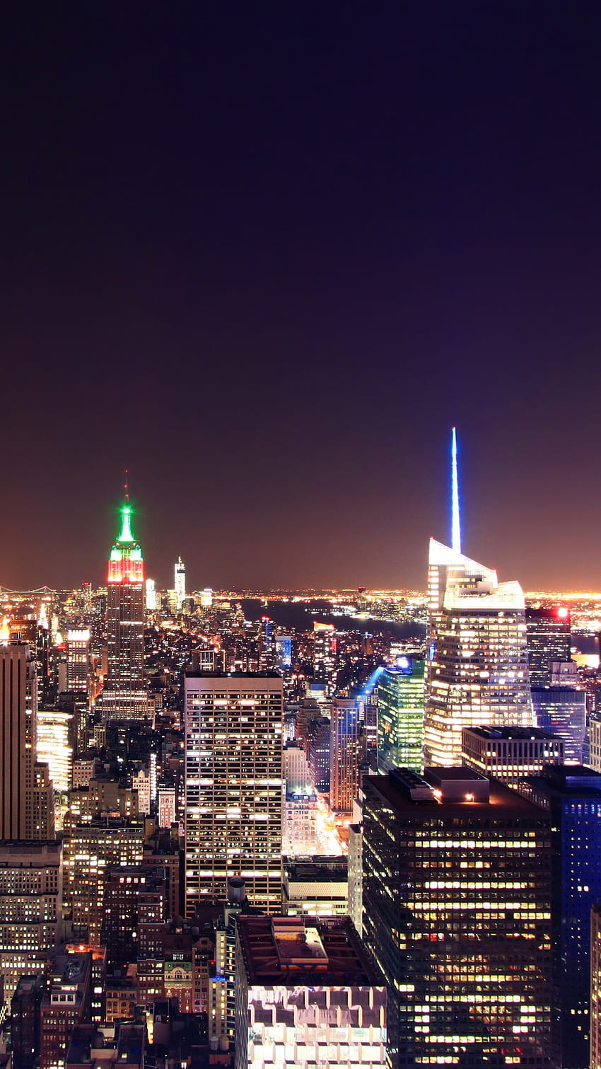 New York City Nightscape HD phone wallpaper