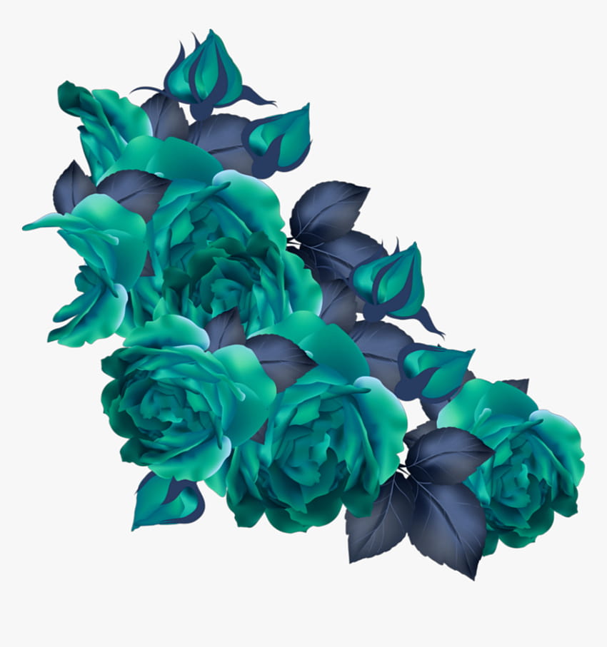 Transparent Green Flower Png, blue green flower HD phone wallpaper | Pxfuel