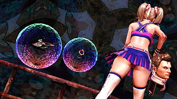 Download wallpaper chainsaw, Lollipop Chainsaw, Juliet Starling, Nick,  Grasshopper Manufacture, section games in resolution 1024x600