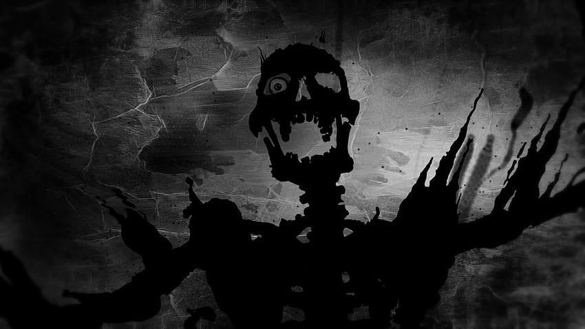 Szkielet Halloween na psie, ciemny szkielet Tapeta HD