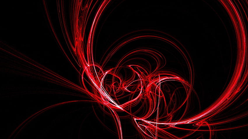Remolino negro y rojo abstracto, abstracto rojo negro fondo de pantalla