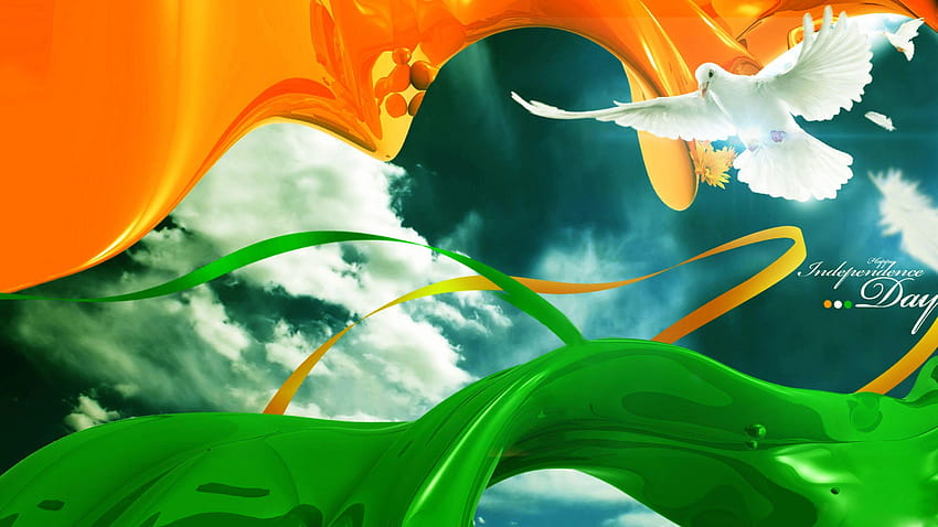 Indien-Unabhängigkeitstag-Flagge, indischer Unabhängigkeitstag HD-Hintergrundbild