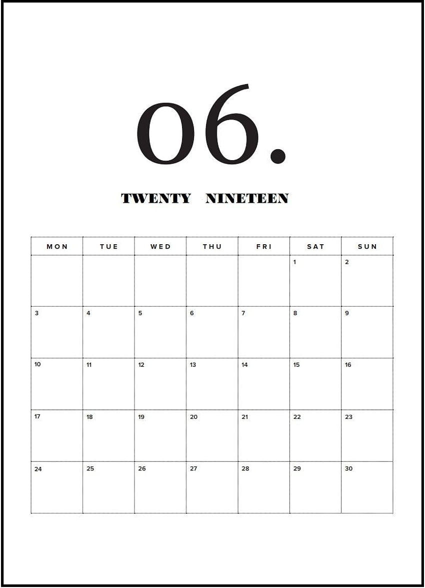 June 2019 Printable Calendar Word PDF With Holidays, june 2019 calendar HD phone wallpaper