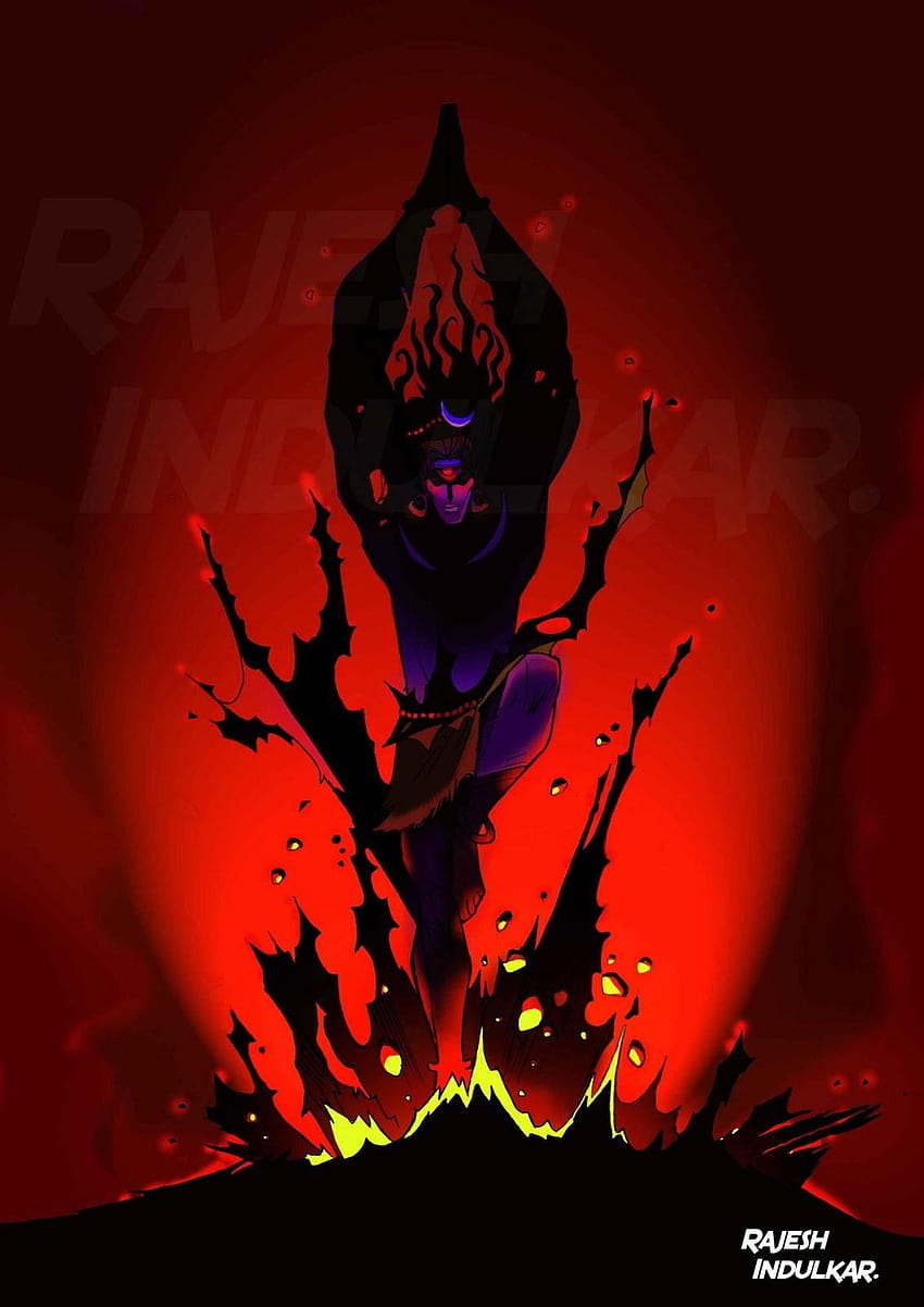 Lord Shiva In Rudra Animasyonlu Avatar – HD telefon duvar kağıdı