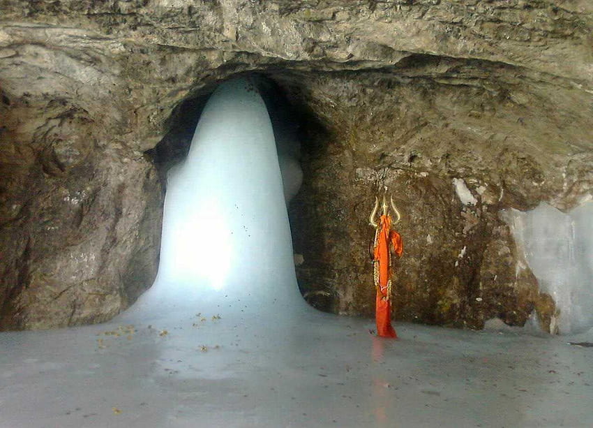 Пещерата Amarnath, Джаму и Кашмир HD тапет