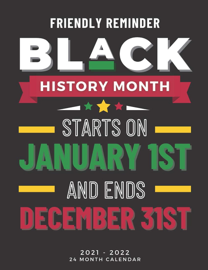 Black Month History Calendar 2021 HD phone wallpaper