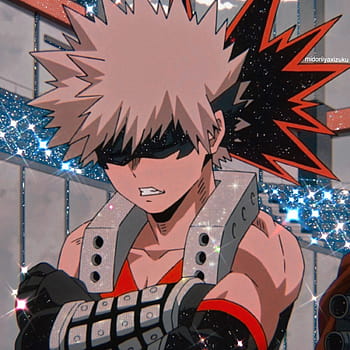 bakugou #myheroacademia #anime #animeaesthetic #icon #glitter #sparkle