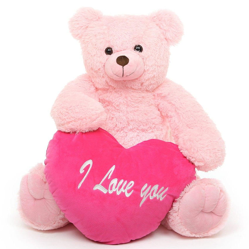 Pink Teddy Bear, aku mencintaimu boneka beruang wallpaper ponsel HD
